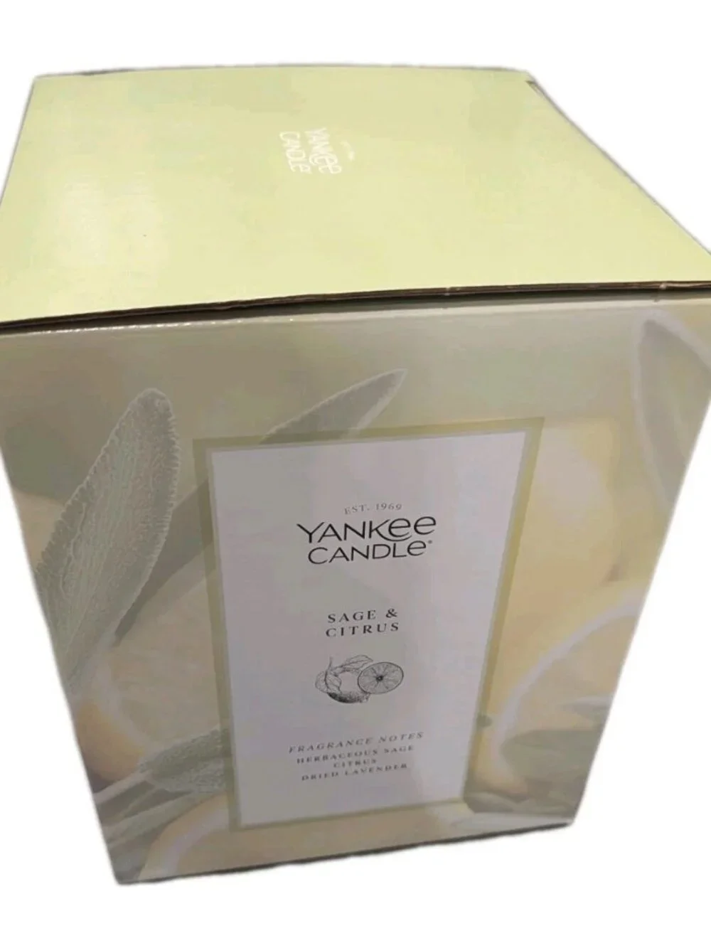 LARGE Sage & Citrus 3-wick 60 Oz Scented Jar Candle Party Event Holidays Romance